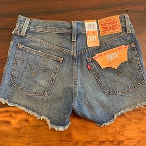 Levi’s High Rise 501 shorts - Roadside Blues